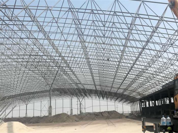赤水钢厂料仓网架工程